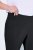Ulla Popken Bengaline Elastic Waist Stretch Capri Pants Black - Auduma bikses - Platās auduma bikses sievietēm