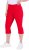 Ulla Popken Bengaline Elastic Waist Stretch Capri Pants Red - Džinsi & Bikses Lielos Izmēros – Plus Size - 