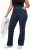 Ulla Popken Wide Leg Elastic Waist Mary Fit Marlene Stretch Jeans Denim Blue - Džinsi & Bikses Lielos Izmēros – Plus Size - 