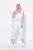 Ulla Popken Stretch Cotton Cargo Crop Pants Snow White - Bikses - Lielo izmēru bikses sievietēm
