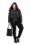 Ulla Popken Slim Leg Sienna Fit Ponte Stretch Knit Pants Black - Bikses - Lielo izmēru bikses sievietēm
