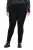 Ulla Popken Slim Leg Sienna Fit Ponte Stretch Knit Pants Black - Bikses - Lielo izmēru bikses sievietēm