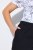 Ulla Popken Wide Leg Ruby Fit Stretch Chino Pants Navy - Bikses - Lielo izmēru bikses sievietēm