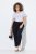 Ulla Popken Wide Leg Ruby Fit Stretch Chino Pants Navy - Bikses - Lielo izmēru bikses sievietēm