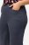 Ulla Popken Frayed Hemline Elastic Waistband Bermuda Shorts Navy - Šorti - Sieviešu šorti lielos izmēros