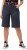 Ulla Popken Frayed Hemline Elastic Waistband Bermuda Shorts Navy - Džinsi & Bikses Lielos Izmēros – Plus Size - 