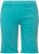 Ulla Popken Frayed Hemline Elastic Waistband Bermuda Shorts Bright Turquoise - Džinsi & Bikses Lielos Izmēros – Plus Size - 