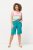 Ulla Popken Frayed Hemline Elastic Waistband Bermuda Shorts Bright Turquoise - Šorti - Sieviešu šorti lielos izmēros
