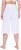 Ulla Popken Wide Leg Flared Bermuda Shorts White - Džinsi & Bikses Lielos Izmēros – Plus Size - 
