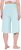 Ulla Popken Wide Leg Flared Bermuda Shorts Blue - Džinsi & Bikses Lielos Izmēros – Plus Size - 