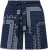 Ulla Popken Paisley Pull On Shorts Blue - Džinsi & Bikses Lielos Izmēros – Plus Size - 