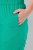 Ulla Popken Cropped Ruby Fit Pants Emerald Green - Bikses - Lielo izmēru bikses sievietēm