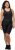 Ulla Popken Padded Cycling Zip Front Bodysuit Black - Džinsi & Bikses Lielos Izmēros – Plus Size - 