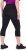 Ulla Popken Cropped High Waisted Leggings Black - Džinsi & Bikses Lielos Izmēros – Plus Size - 