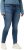 Ulla Popken Textured Stripe Sarah Slim Fit Jeans Blue - Džinsi & Bikses Lielos Izmēros – Plus Size - 
