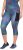 Ulla Popken Quick Dry Cropped Geometric Print Leggings Grey - Džinsi & Bikses Lielos Izmēros – Plus Size - 