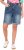 Ulla Popken Palm Print Denim Bermuda Shorts Blue Denim - Džinsi & Bikses Lielos Izmēros – Plus Size - 