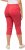 Ulla Popken Stretch Fit Raw Hem Capris Dark Coral - Džinsi & Bikses Lielos Izmēros – Plus Size - 