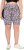 Ulla Popken Leopard Print Quick Drying Shorts Black - Džinsi & Bikses Lielos Izmēros – Plus Size - 