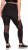 Ulla Popken Mesh Panel Leggings Black - Džinsi & Bikses Lielos Izmēros – Plus Size - 