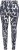 Ulla Popken Quick Drying Abstract Print Leggings Black - Džinsi & Bikses Lielos Izmēros – Plus Size - 