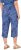 Ulla Popken Italy Print Elastic Waist Culottes Blue - Džinsi & Bikses Lielos Izmēros – Plus Size - 