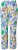 Ulla Popken Italy Print Elastic Waist Pants White - Džinsi & Bikses Lielos Izmēros – Plus Size - 