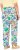 Ulla Popken Italy Print Elastic Waist Pants White - Džinsi & Bikses Lielos Izmēros – Plus Size - 