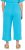 Ulla Popken Muslin Elastic Waist Culottes Blue - Džinsi & Bikses Lielos Izmēros – Plus Size - 