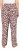 Ulla Popken Leopard Print Elastic Waist Pants White - Džinsi & Bikses Lielos Izmēros – Plus Size - 