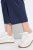 Ulla Popken Textured Elastic Waist Cropped Pants Navy - Bikses - Lielo izmēru bikses sievietēm