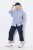 Ulla Popken Textured Elastic Waist Cropped Pants Navy - Bikses - Lielo izmēru bikses sievietēm