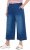 Ulla Popken Denim Culottes Blue - Džinsi & Bikses Lielos Izmēros – Plus Size - 