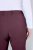 Ulla Popken Thermal Stretch Fit Mony Pants Aubergine - Bikses - Lielo izmēru bikses sievietēm