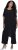 Ulla Popken Layered Chiffon Wrap Jumpsuit Grey - Džinsi & Bikses Lielos Izmēros – Plus Size - 
