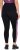 Ulla Popken Quick Drying Botanical Print Sport Leggings Black - Džinsi & Bikses Lielos Izmēros – Plus Size - 