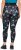 Ulla Popken Quick Drying Celestial Print Sport Leggings Black - Džinsi & Bikses Lielos Izmēros – Plus Size - 