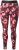 Ulla Popken Abstract Flower Print Performance Leggings Red - Džinsi & Bikses Lielos Izmēros – Plus Size - 