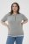 Kaffe Curve Lizzy Contrast Knitted Polo Grey Melange - Polo krekli - 
