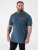 D555 Harvey Pique with Jacquard Collar & Cuffs Polo Teal - Polo krekli - Polo krekli - 2XL-8XL