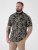 D555 Palmer Leaf Printed Jacquard Collar & Cuff Chest Pocket Polo Black - Polo krekli - Polo krekli - 2XL-8XL