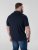 D555 Barret Interlock Jacquard Collar & Cuffs Polo Navy - Polo krekli - Polo krekli - 2XL-8XL