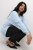 Kaffe Curve Lini Knit Džemperis Celestial Blue - Džemperi un džemperi ar kapuci - 