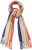 Ulla Popken Ombre Rainbow Stripe Scarf Night Blue - Aksesuāri - 