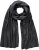 Ulla Popken Virgin Wool Cashmere Mix Scarf Black - Aksesuāri - 