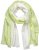Ulla Popken Ombre Linen Blend Scarf Lime Green - Aksesuāri - 