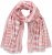 Ulla Popken Striped Statement Scarf Neon Red - Aksesuāri - 