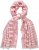 Ulla Popken Striped Statement Scarf Neon Red - Aksesuāri - 