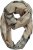 Ulla Popken Plaid Infinity Scarf Brown - Aksesuāri - 