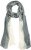 Ulla Popken Two Tone Scarf Grey - Aksesuāri - 